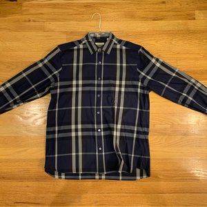 Burberry Brit Plaid Button Up Casual Shirt